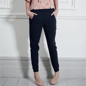 Boden Jade Elastic Waist Jogger Pants in Black, Long Inseam